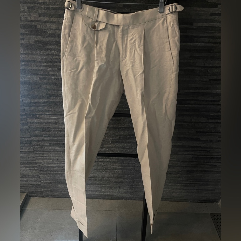 Suit Supply Light Beige Dress Pants Model Brentwood